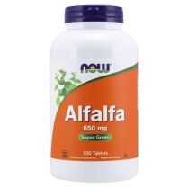 Now. Foods. Alfalfa - Lucerna. Siewna 650 mg. Suplement diety 500 tab.