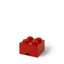 Szuflada klocek. LEGO Brick 4 Czerwona