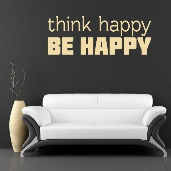 Think happy be happy 1738 szablon malarski