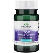 Swanson. Iron. Ferrous. Fumarate 18 mg. Suplement diety 60 kaps.