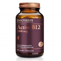 Doctor. Life. Active. B12 aktywna witamina. B12 1000mcg suplement diety 60 kaps.