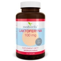 Medverita. Laktoferyna 100 mg. Suplement diety 120 kaps.