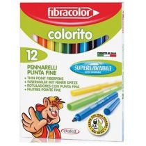 Fibracolor. Pisaki. Colorito 2,6mm 12 kolorów