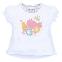 Nini. T-shirt niemowlęcy z bawełny organicznej dla dziewczynki 18 miesięcy, rozmiar 86