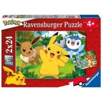 Puzzle dla dzieci 2x24 Pokemon. Ravensburger