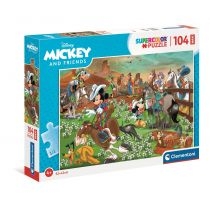 Puzzle maxi 104 el. Supercolor. Mickey&Przyjaciele. Clementoni