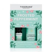 Tisserand. Aromatherapy. Zestaw olejek eteryczny + mgiełka do pomieszczeń Frosted. Peppermint. Duo. Collection 9 ml + 100 ml