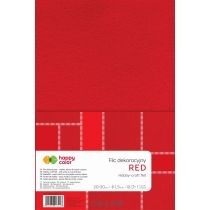Happy. Color. Filc dekoracyjny, 20x30 cm, 1,5 mm, 10 arkuszy, czerwony czerwony 10 szt.
