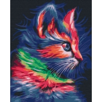 Symag. Malowanie po numerach. Sztuka kota 40 x 50 cm