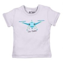 Nini. T-shirt niemowlęcy z bawełny organicznej dla chłopca 12 miesięcy, rozmiar 80