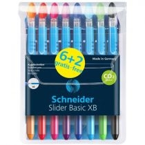 Schneider. Długopis. Slider. Basic. XB 6+2 kolory
