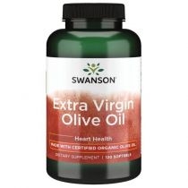 Swanson. Olive. Oil extra virgin 1000 mg. Suplement diety 120 kaps.