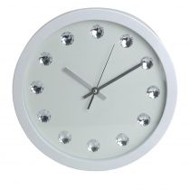 Zegar ścienny z kryształkami 30 cm
