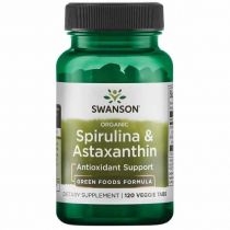 Swanson. Organic. Spirulina & Astaxanthin. Suplement diety