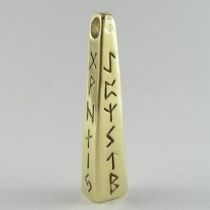 Sotis. Obelisk runiczny. Ag925 + Au 24kar, 7g
