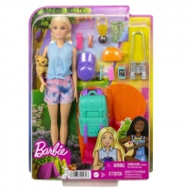 Barbie. Kemping. Barbie. Malibu. Lalka + akcesoria. HDF73 Mattel