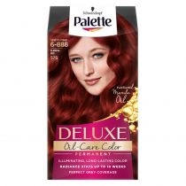 Palette. Deluxe. Oil-Care. Color farba do włosów trwale koloryzująca z mikroolejkami 575 (6-888) Intensywna. Czerwień