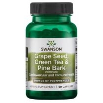 Swanson. Seed. Green. Tea & Pine. Bark. Complex. Suplement diety 60 kaps.