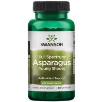 Swanson. Asparagus - Młode pędy szparagów. Suplement diety 60 kaps.