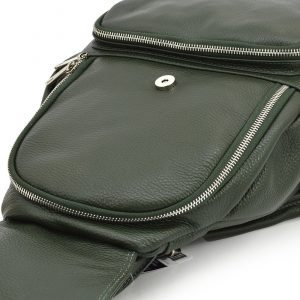 Wielofunkcyjny, miejski plecak skórzany damski vp937dollaro zielony