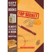 Gift wrap. Papier do książki. Top secret