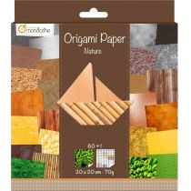 Avenue. Mandarine. Papier origami. Natura 20 x 20 cm 60 kartek