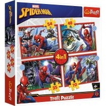 Puzzle 4w1 Bohaterski. Spider. Man. Trefl