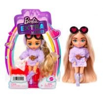 Barbie. Mała lalka. Lalka 4 - Fioletowy kaptur/Blond kucyki. HGP66 Mattel