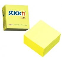 Stickn. Notes samoprzylepny 76x76mm kostka żółty neon. Maped 400 kartek