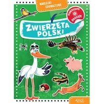 Naklejki edukacyjne. Zwierzęta. Polski