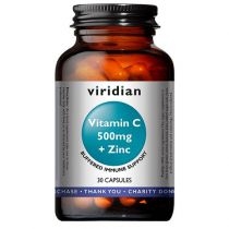 Viridian. Witamina. C 500 mg z cynkiem. Suplement diety 30 kaps.