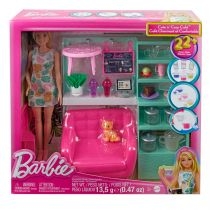 Barbie. Relaks w kafejce. Zestaw + lalka. HKT94 Mattel