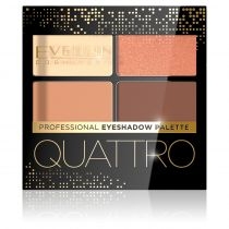 Eveline. Cosmetics. Quattro. Professional. Eyeshadow. Palette paletka cieni do powiek 01 3.2 g[=]