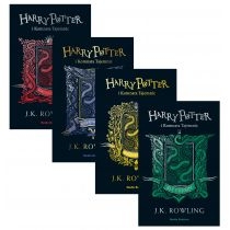 Pakiet. Harry. Potter i. Komnata. Tajemnic. Wydanie. Jubileuszowe. Edycja. Domów: Gryffindor, Ravenclaw, Hufflepuff, Slytherin