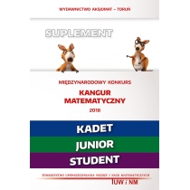 Mat. z wesołym kangurem - Suplement 2018- Kadet...