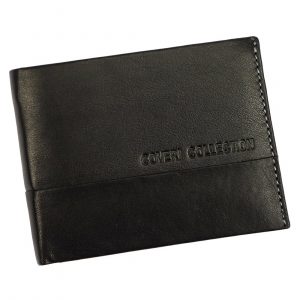 Skórzany niezapinany pojemny męski portfel. Coveri