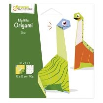Avenue. Mandarine. Papier origami. Dinozaur 12 x 12 cm 20 kartek