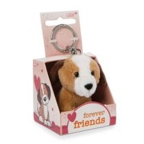 NICI 48130 Brelok pluszowy na klucze. Pies 6cm "forever friends" w pudełku prezentowym