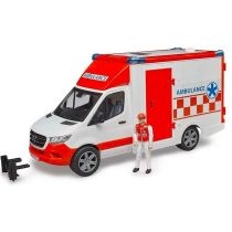 MB Sprinter. Ambulans z figurką ratownika