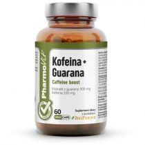 Pharmovit. Kofeina + Guarana. Suplement diety 60 kaps.