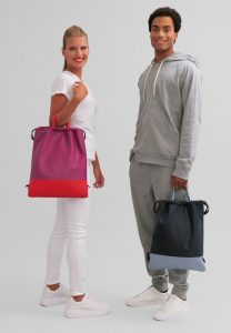 DUDU Skórzany plecak ze sznurkiem dla kobiet. Sportowa torba na ramię z cienkimi skórzanymi paskami