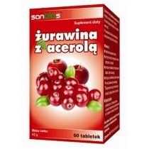 Sanbios Żurawina z acerolą Suplement diety 60 tab.