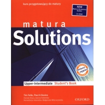 Matura. Solutions. Upper. Intermediate. Student's. Book. Kurs przygotowujący do matury