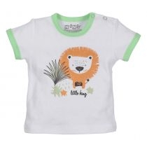 Nini. T-shirt niemowlęcy z bawełny organicznej dla chłopca 12 miesięcy, rozmiar 80