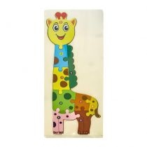 Puzzle drewniane kids z cyframi Żyrafa. MCD