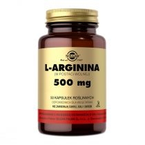 Solgar. L-arginina 500 mg - suplement diety 50 kaps.