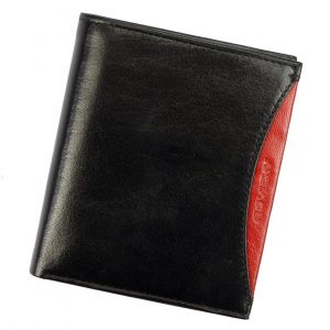 Pojemny portfel męski z naturalnej skóry licowej z ochroną RFID - Rovicky