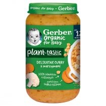 Gerber. Organic. Plant-tastic. Obiadek delikatne curry z warzywami dla dzieci po 12 miesiącu. Zestaw 3 x 250 g. Bio