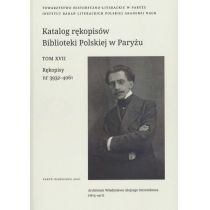 Katalog rękopisów. Biblioteki. Polskiej w. Paryżu