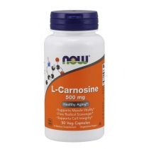 Now. Foods. L-Karnozyna 500 mg - L-Carnosine. Suplement diety 50 kaps.